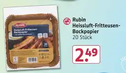 Rossmann Rubin Heissluft-Fritteusen-Backpapier Angebot