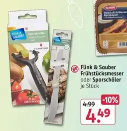 Rossmann Flink & Sauber Frühstücksmesser oder Sparschäler Angebot