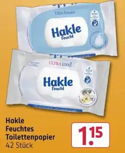 Rossmann Hakle Feuchtes Toilettenpapier Angebot