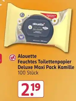 Rossmann Alouette Feuchtes Toilettenpapier Deluxe Maxi Pack Kamille Angebot