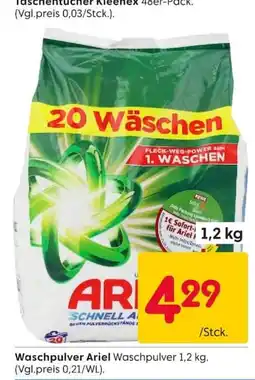 Rusta Waschpulver Ariel Angebot
