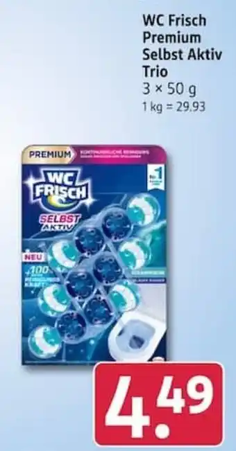 Rossmann WC Frisch Premium Selbst Aktiv Trio Angebot