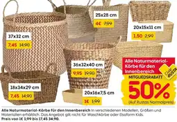 Rusta Alle Naturmaterial-Körbe für den Innenbereich Angebot