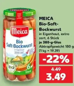 Kaufland Meica Bio-Saft-Bockwurst Angebot
