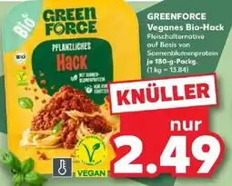 Kaufland GREENFORCE PFLANZLICHES Hack Angebot