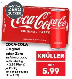 Kaufland Coca-Cola Original oder Zero Angebot