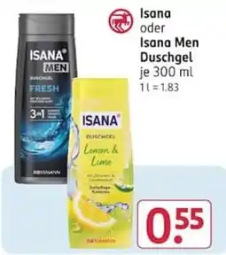 Rossmann Isana Duschgel Lemon & Lime Angebot