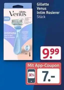 Rossmann Gillette Venus Intim Rasierer Angebot