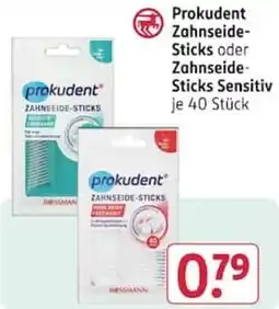 Rossmann Prokudent Zahnseide-Sticks Angebot
