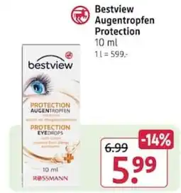 Rossmann Bestview Augentropfen Protection Angebot