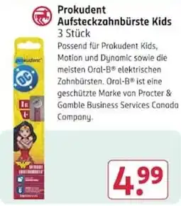 Rossmann Prokudent Aufsteckzahnbürste Kids Angebot