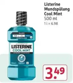 Rossmann Listerine Mundspülung Cool Mint Angebot