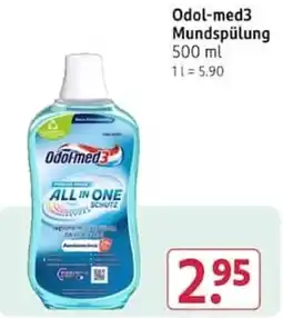 Rossmann Odol-med3 Mundspülung Angebot