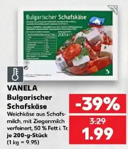 Kaufland VANELA Bulgarischer Schafskäse Angebot