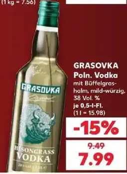 Kaufland GRASOVKA Poln. Vodka Angebot