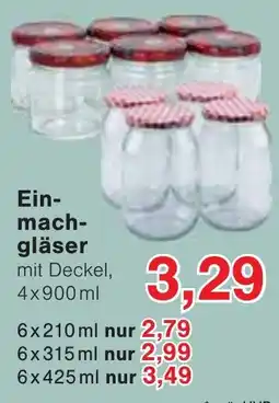 Wiglo Wunderland Einmachgläser mit Deckel Angebot