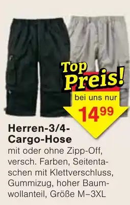 Wiglo Wunderland Herren-3/4-Cargo-Hose Angebot
