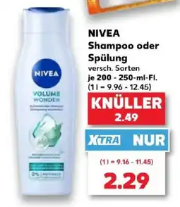 Kaufland NIVEA Shampoo oder Spülung Angebot