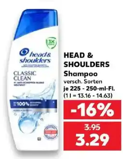 Kaufland HEAD & SHOULDERS Shampoo Classic Clean Angebot