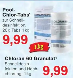 Wiglo Wunderland Pool-Chlor-Tabs Chloran 60 Angebot