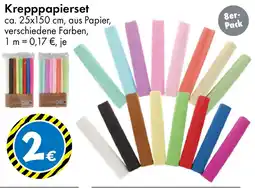 TEDi Krepppapierset Angebot