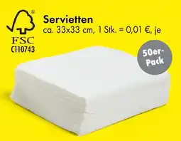 TEDi Servietten Angebot