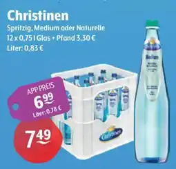Getränke Hoffmann Christinen Spritzig, Medium oder Naturelle Angebot