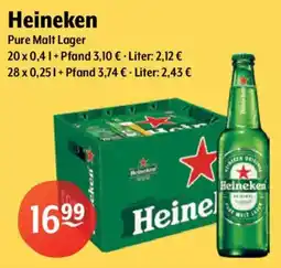 Getränke Hoffmann Heineken Pure Malt Lager Angebot