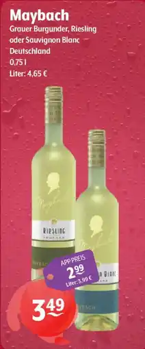 Getränke Hoffmann Maybach Grauer Burgunder, Riesling oder Sauvignon Blanc Angebot