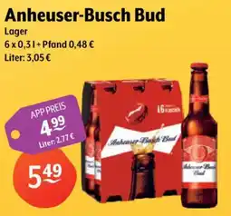 Getränke Hoffmann Anheuser-Busch Bud Lager Angebot