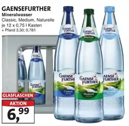 Lösch Depot GAENSEFURTHER Mineralwasser Classic, Medium, Naturelle Angebot