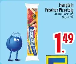 Edeka Henglein Frischer Pizzateig Angebot