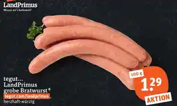tegut LandPrimus grobe Bratwurst Angebot