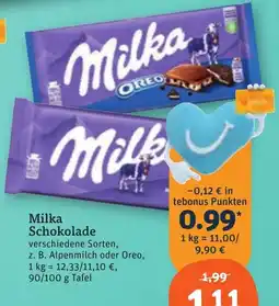 tegut Milka Schokolade Angebot