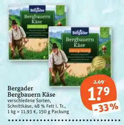 tegut Bergader Bergbauern Käse Angebot
