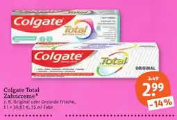tegut Colgate Total Zahncreme Angebot