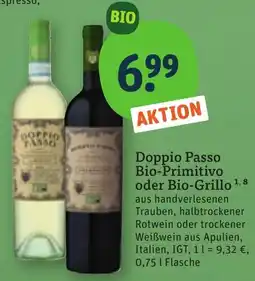 tegut Doppio Passo Bio-Primitivo oder Bio-Grillo Angebot