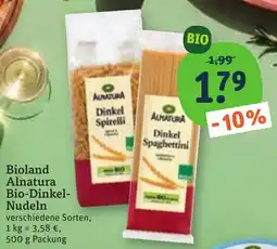 tegut Alnatura Bio-Dinkel-Nudeln Angebot