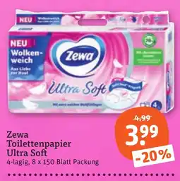 tegut Zewa Toilettenpapier Ultra Soft Angebot