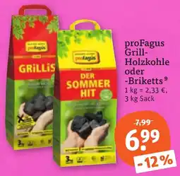 tegut proFagus Grill-Holzkohle oder -Briketts Angebot