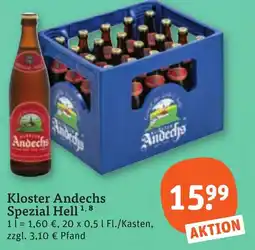 tegut Kloster Andechs Spezial Hell Angebot
