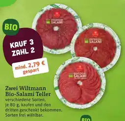 tegut Wiltmann Bio-Salami Teller Angebot