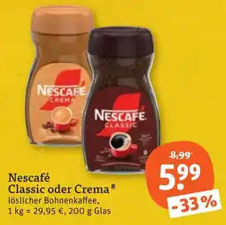 tegut Nescafé Classic oder Crema Angebot