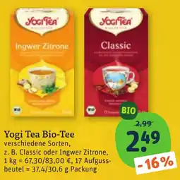 tegut Yogi Tea Bio-Tee Angebot