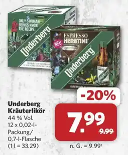 Combi Underberg Kräuterlikör Angebot