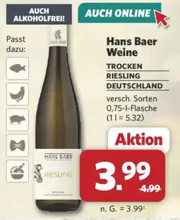 Combi Hans Baer Weine Riesling Angebot