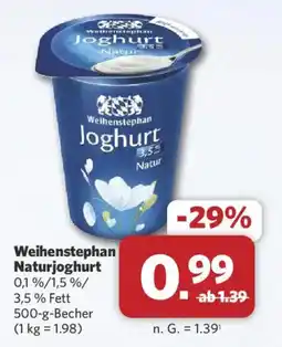 Combi Weihenstephan Naturjoghurt Angebot
