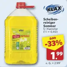 Combi KLAX Scheibenreiniger Sommer Angebot