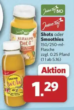 Combi Jeden Tag BIO Shots oder Smoothies Angebot