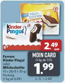 Combi Ferrero Kinder Pingui oder Milchschneite Angebot